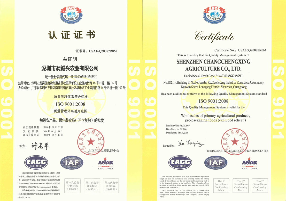 ISO 9001:2008质量管理体系认证